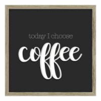 New View Today I Choose Coffee Framed Wall Art Perspective: Main