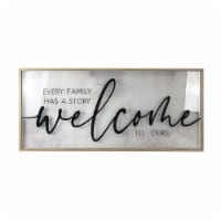 New View Welcome Shadowbox Wall Art Perspective: Main