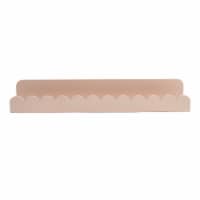 New View Long Pink Scallop Edge Shelf Perspective: Main