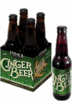 Ithaca Beer Co. Ginger Beer Soda Bottles Perspective: Main
