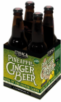 Ithaca Beer Co. Pineapple Ginger Beer Soda Bottles Perspective: Main