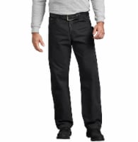 Dickies Men’s Relaxed Fit Sanded Duck Carpenter Jeans - Rinsed Black Perspective: Main
