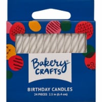 Bakery Crafts White Spiral Cake Candles