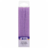 Bakery Crafts Slim Purple Birthday Candles 24 Count