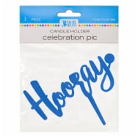 DecoPac Bakery Crafts Celebration Pic Hooray Candle Holder - Purple