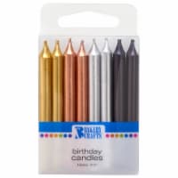 Bakery Crafts Smooth Metallic Birthday Candles