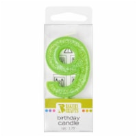 Bakery Crafts Glitter Green 9 Birthday Candle