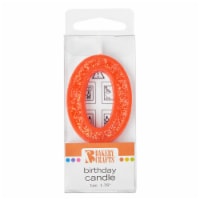 Bakery Crafts Glitter Orange 0 Birthday Candle