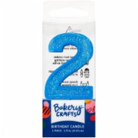 DecoPac Two Birthday Candle Cake Decoration - Blue