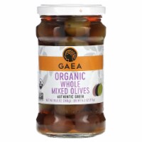Gaea Organic Whole Mixed Olives - 10.6 oz (300 g) Perspective: Main