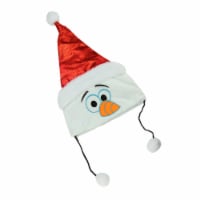 Disney Red and White Frozen Olaf Santa Claus Unisex Child Christmas Hat Costume Accessory -