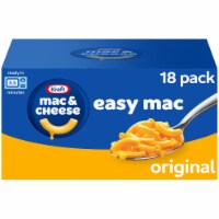 Kraft Easy Mac Original Macaroni & Cheese Microwavable Dinner 18 ct Packets Perspective: Main