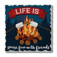 Counter Art CART0201592 Life is Smore Fun Single Tumbled Tile Coaster