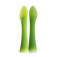 Olababy 100% Silicone Soft-Tip Training Spoon for Baby Led Weaning 2pack
