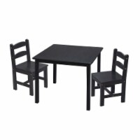 Giftmark 3018e Childrens Square Table with 2 Matching Chairs - Espresso