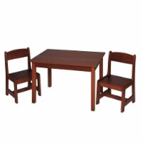 Gift Mark 3060C Childrens Rectangle Table with 2 Chair Set - Cherry
