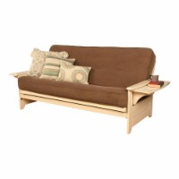 Kodiak Furniture Phoenix Full Futon with Fabric Mattress in Mocha Brown/White