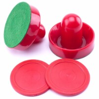 Brybelly GAIR-201 Set of Two Air Hockey Pucks and Two Paddles