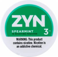 ZYN Spearmint 3mg Nicotine Pouches