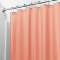 Heavy-Weight Magnetic Shower Curtain Liner Peach