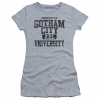 Trevco Batman-Property Of Gcu - Short Sleeve Junior Sheer Tee - Heather- Small