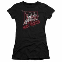 Trevco Batman-Gothams Most Wanted - Short Sleeve Junior Sheer Tee - Black- Small