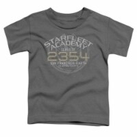 Trevco Star Trek-Sisko Graduation - Short Sleeve Toddler Tee - Charcoal&#44; Small 2T