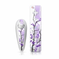DecalGirl WIINC-TRANQUILITY-PRP Wii Nunchuk & RemoteSkin - Violet Tranquility