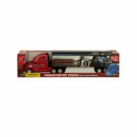 Kole Imports KL236-2 2 x 15.25 in. Friction Powered Trailer Truck with Motorcycle Decals, 2 P