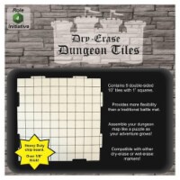 Role 4 Initiative R4I45001 10 in. Dry Erase Interlk Dungeon Tiles, Pack of 9