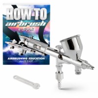 Precision Dual-Action 9cc MAC Valve Crenelated Airbrush - .2mm Nozzle