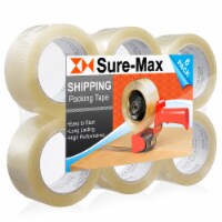 6 Rolls Packing Tape (1.8 mil 330 Feet) - Clear by Sure-Max