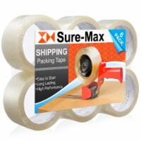 6 Rolls Packing Tape (55 yards) - Clear by Sure-Max