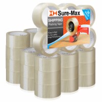 36 Rolls Packing Tape (55 yards) - Clear by Sure-Max