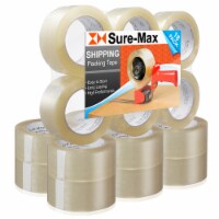 18 Rolls Packing Tape (2.0 mil 330 Feet) - Clear by Sure-Max
