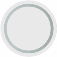 Vinnova Lumara 24 LED Lit Bathroom Vanity Wall Mirror in Silver