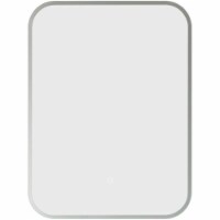 Vinnova Solara 24  Horizontal Wall Mounted LED Bathroom Mirror in Silver