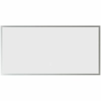 Vinnova Essentia 48  Illuminated Bathroom Vanity Wall Mirror in Silver