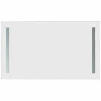 Vinnova Xenia 48 LED Lit Modern Bathroom Vanity Wall Mirror in Silver