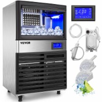 121Lbs Ice Maker Ice Cube Maker Machine 55Kg Commercial Ice Cream Water Filter