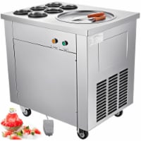 Portable Fried Ice Cream Maker Single Pot Six Buckets Yogurt Machine Roll Maker