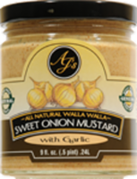 Aj's Natural Sweet Onion Mustard with Garlic