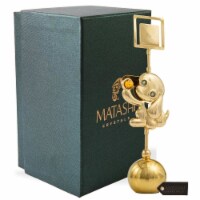2018 Year of the Dog 24k Gold Plated Puppy Card Holder w/ Gold Crystal Inlay Holds Pictures