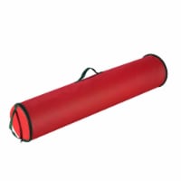 40 Inch Christmas Wrapping Paper Storage Bag Tube Handle Zipper Save Money