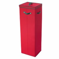 Elf Stor 83-DT5519 5072 40 in. Tall Wrapping Paper Storage Box with Lid, Red