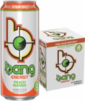 Bang® Peach Mango Energy Drink Multipack Cans