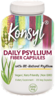 Konsyl Daily Psyllium Fiber 500mg Capsules