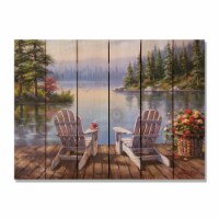 Day Dream HQ SKMC3324 33 x 24 in. Kims Morning Coffee Inside & Outside wood Wall Art