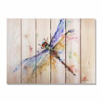 Day Dream HQ DCPD3324 33 x 24 in. Crousers Pond Dragon Inside & Outside wood Wall Art