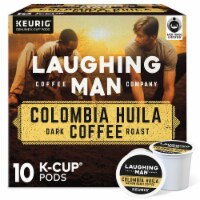 Laughing Man Colombia Huila Dark Roast Coffee K-Cup Pods Perspective: Main